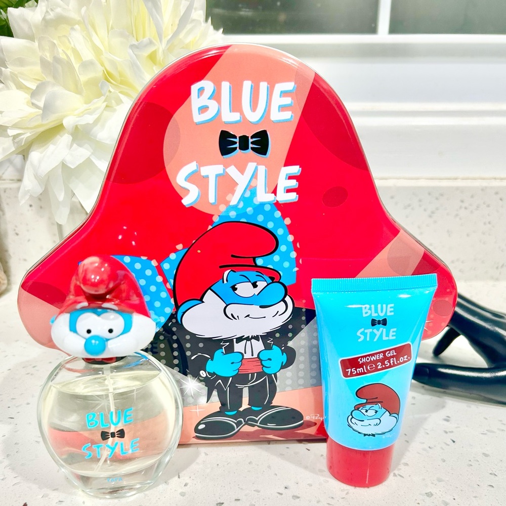 The Smurfs Blue Style Gift Set of 2 PCS For Kids PAPA Smurf EDT & Shower Gel